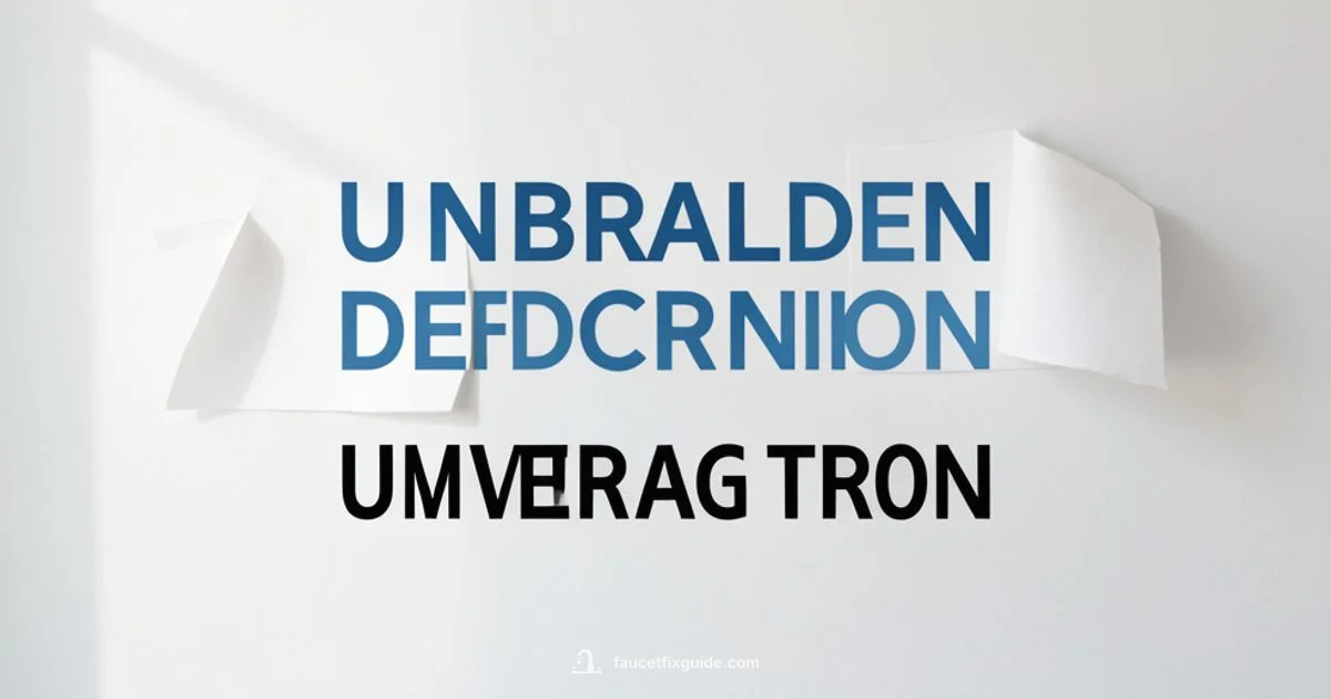 Definition Term - Faucet Fix Guide