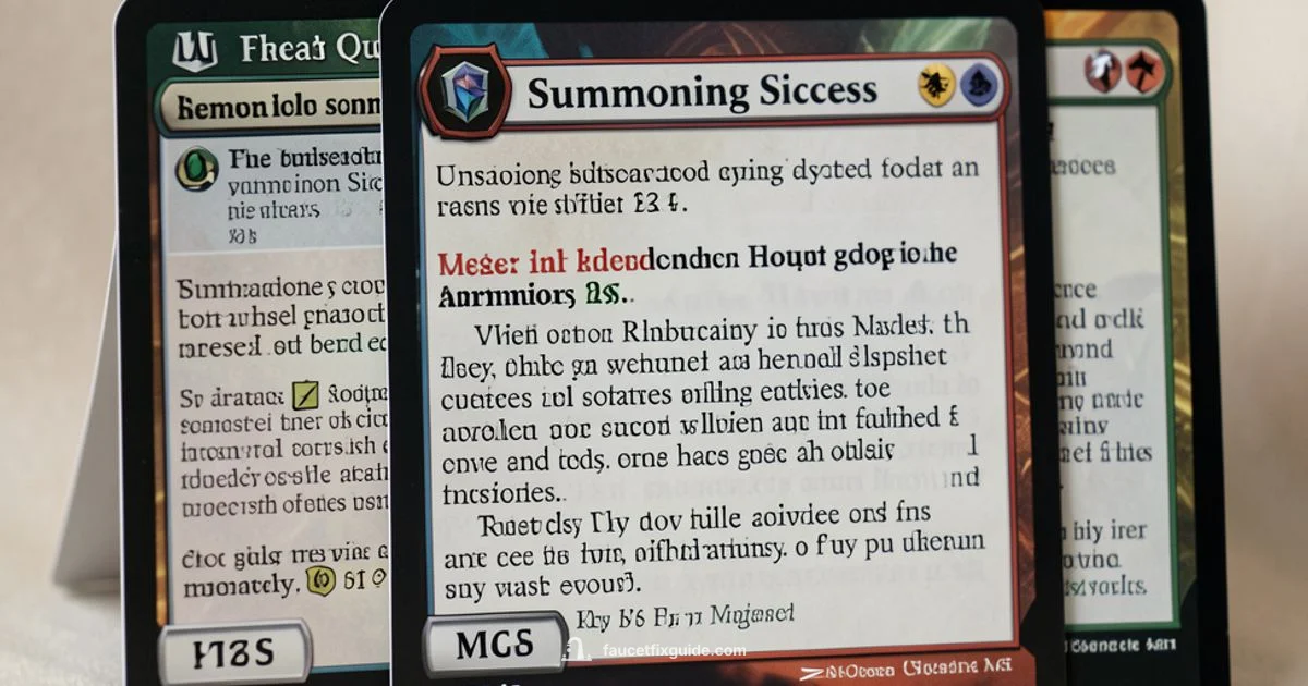 Understanding Summoning Sickness - Faucet Fix Guide